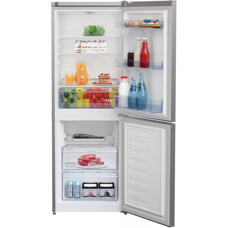 BEKO Frigorífico RCSA240K40SN, classe de eficiência energética E, altura 153cm, Inox