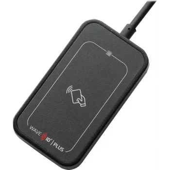 RF IDeas WAVE ID Plus Mini Keystroke iClass ID/SE/SEOS Leitor USB preto