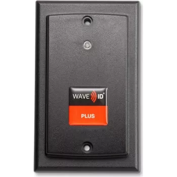 RF IDeas WAVE ID Plus SDK com iCLASS SE & Seos Leitor USB de montagem saliente preto