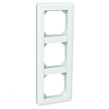 SCHNEIDER ELECTRIC EXXACT MOLDURA 3-fach COM PONTE, BRANCO POLAR