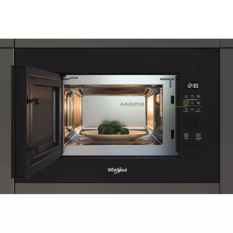WHIRLPOOL Micro-ondas de encastrar WMF200G NB, 20L, Preto
