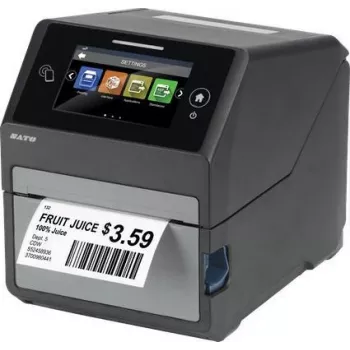 SATO CT4-LX - Impressão térmica direta/transferência térmica - Impressora POS - 203 x 203 DPI - 8 ips - 0,08 - 0,19 µm - 12,8 cm