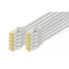 DIGITUS Cabo de rede CAT6A S/FTP, 3 m, cinzento, pack de 10