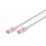 Cabo patch DIGITUS CAT6 S/FTP, 0,5 m, cinzento