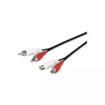 Cabo de áudio Microconnect AUDCH3 3 m 2 x RCA preto