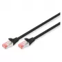 Digitus CAT 6 S/FTP Cabo de rede RJ-45 Cat6 3m preto
