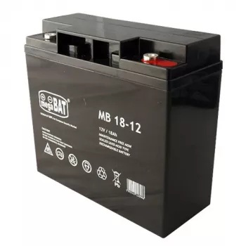 Bateria de chumbo-ácido selada AGM 12V 18Ah – sem manutenção, conectores F2
