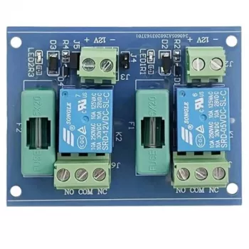 Módulo Relé de 2 Canais 12V DC