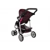 Carrinho de bebé 2 em 1 com saco de transporte Black-Pink 7706 Lean Toys