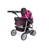 Carrinho de bebé 2 em 1 com saco de transporte Black-Pink 7706 Lean Toys