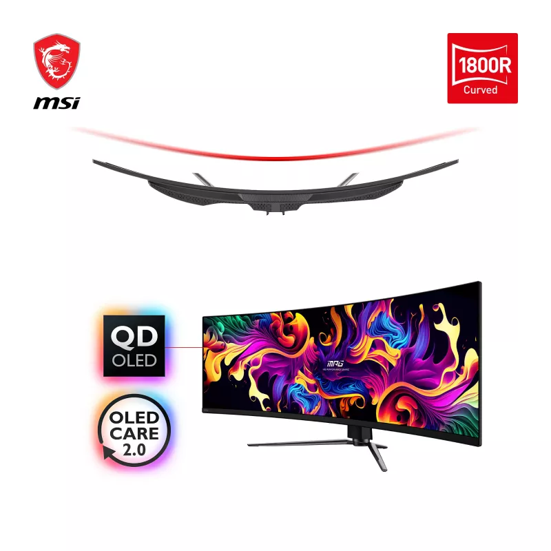 Monitor MSI MPG 491CQPDE 49 polegadas QD-OLED DQHD