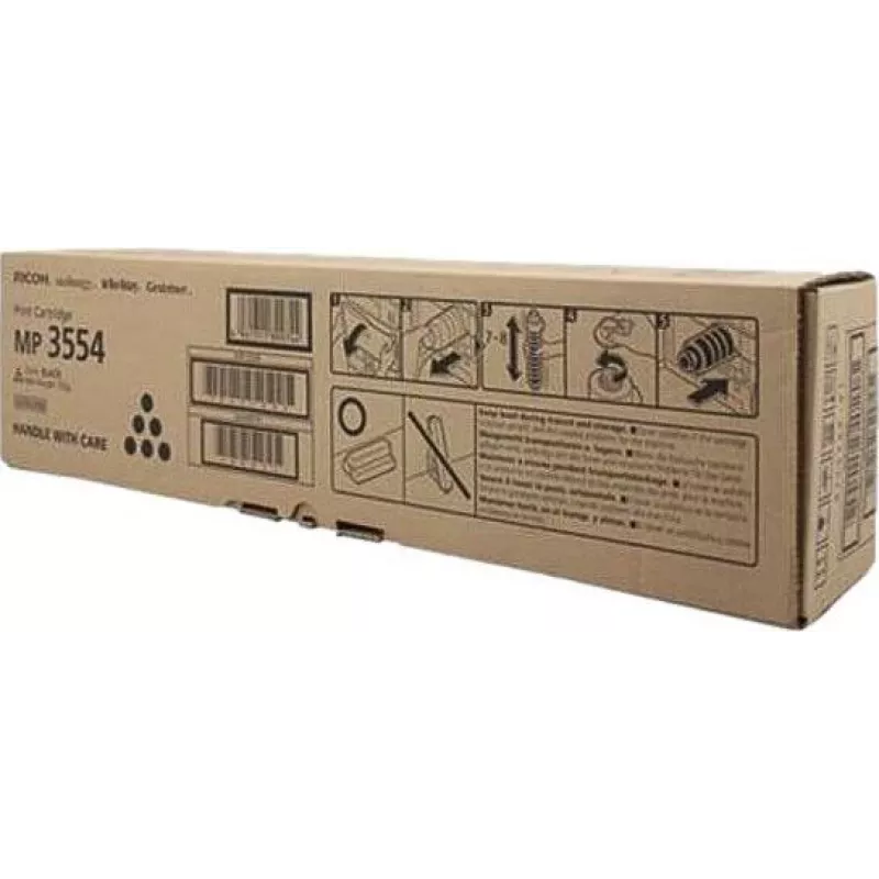 Cartucho de toner Ricoh MP 3554 preto para série Ricoh MP 3554, MPN 842770
