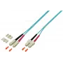 EFB Elektronik O0318.1 Cabo patch de fibra óptica Duplex SC-SC OM4, 1 m, violeta