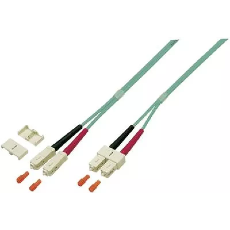 EFB Elektronik O0318.1 Cabo patch de fibra óptica Duplex SC-SC OM4, 1 m, violeta
