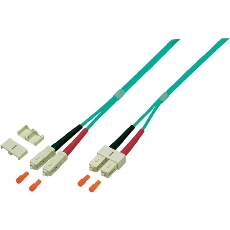 EFB Elektronik O0318.7,5 Cabo patch de fibra óptica Duplex SC-SC OM4, 7,5 m, violeta