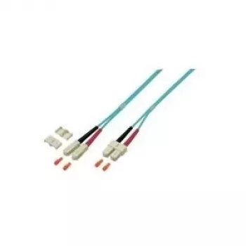 EFB Elektronik O0318.20 Cabo patch de fibra óptica Duplex, SC-SC, OM4 50/125 µm, LSZH, 20 m, violeta