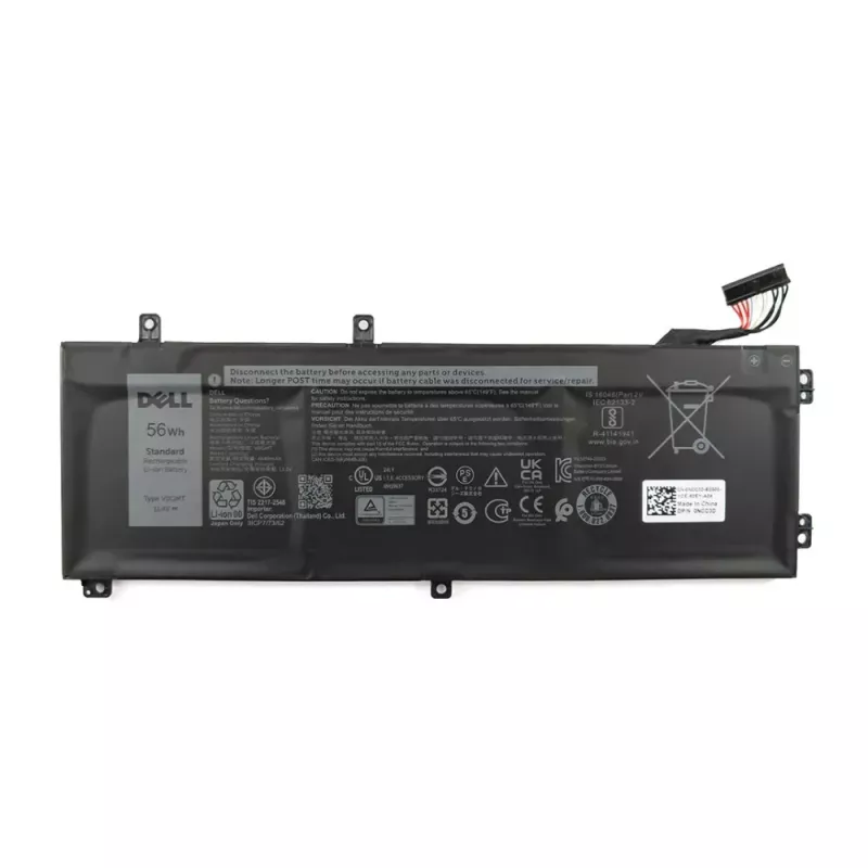 Bateria de portátil Dell V0GMT 56Wh 3 células iões de lítio para portáteis Dell compatíveis