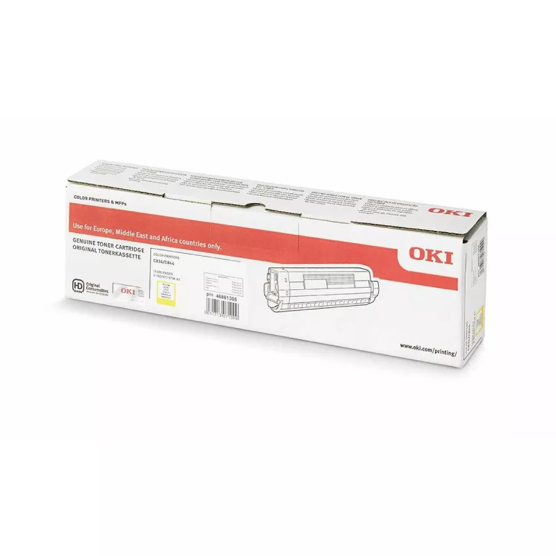 Cartucho de toner OKI - 10k páginas - Amarelo