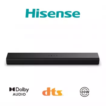 Soundbar Hisense HS1000 2.0 canais 60W Bluetooth HDMI ARC USB AUX Ótico Preto