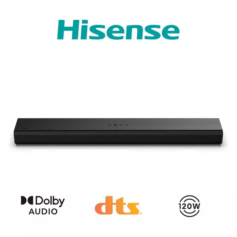 Soundbar Hisense HS1000 2.0 canais 60W Bluetooth HDMI ARC USB AUX Ótico Preto