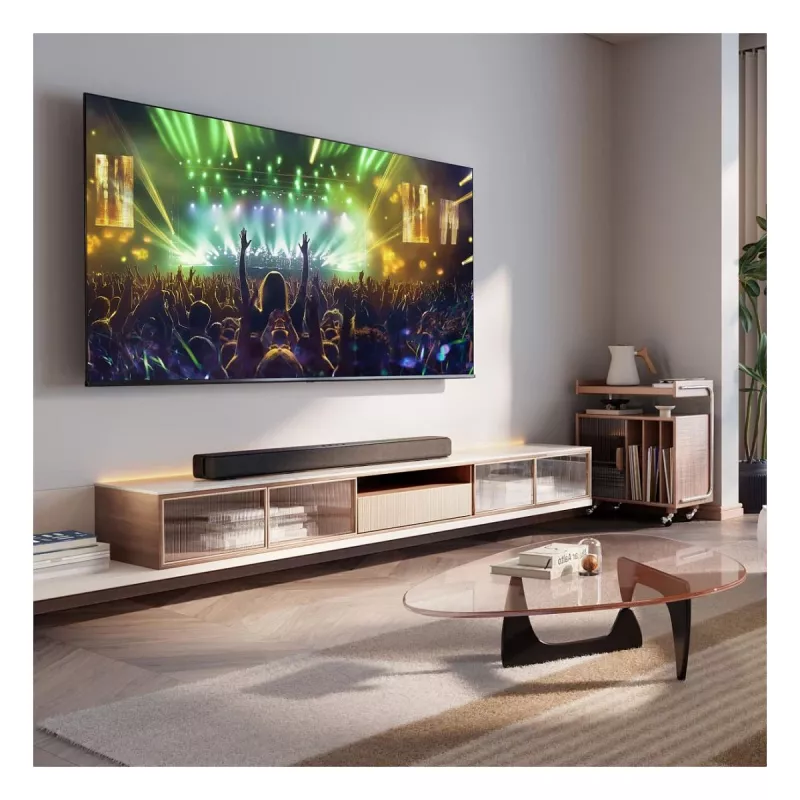 Soundbar Hisense HS1000 2.0 canais 60W Bluetooth HDMI ARC USB AUX Ótico Preto