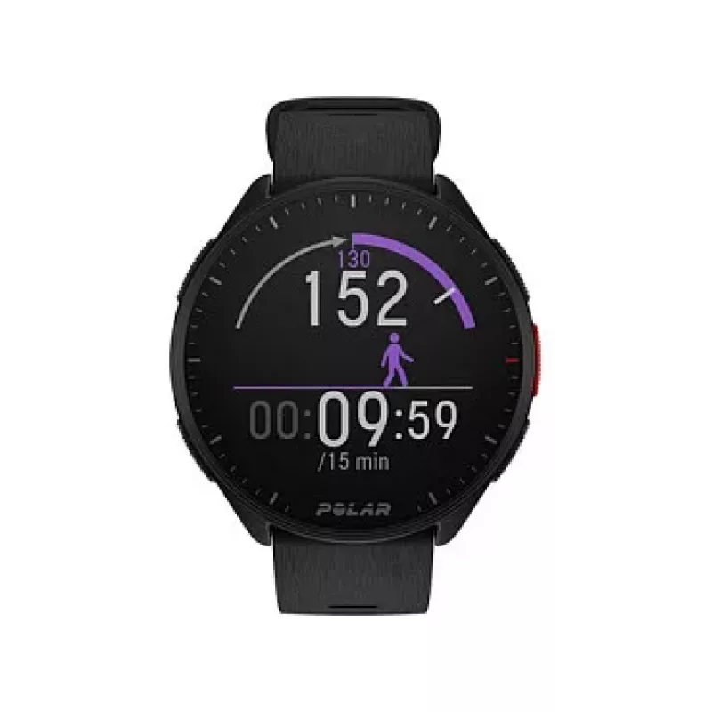 Polar Pacer relógio de corrida com GPS - Night Black - bracelete S/L - ecrã MIP de 1,2