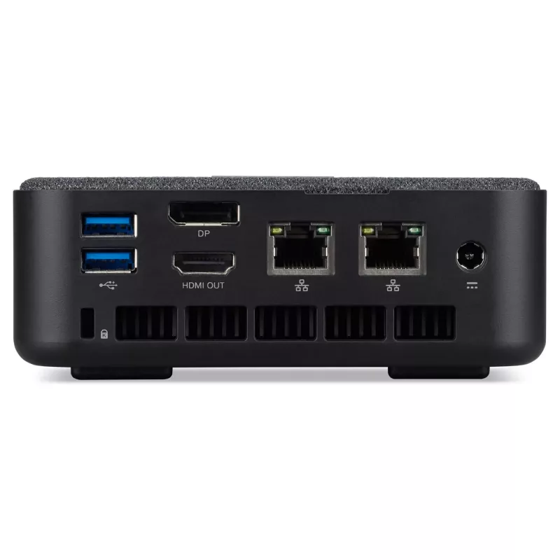 Acer Revo Box RB102-BARR Barebone Mini-PC, Ryzen 5 7430U, 16GB RAM, 512GB SSD, Radeon Graphics, Wi-Fi 6E, Bluetooth, 1GbE, 2.5GbE, Windows 11 Home, preto