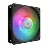 Ventoinha de caixa Cooler Master MasterFan MF120 Lite ARGB de 120 mm, 650–1750 RPM, 120 m³/h, 30 dB, preta
