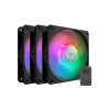 Cooler Master MasterFan 120 Lite ARGB 3-Pack - Ventoinha para caixa - 30 dBA
