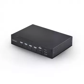 StarTech.com Switch KVM DVI-I de 4 portas com áudio e hub USB 2.0