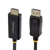 StarTech.com Cabo adaptador DisplayPort para HDMI de 4,5 m com conectores de aperto, 4K 60Hz HDR, preto