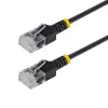 StarTech.com Cabo de rede Cat6a UTP Ultra Slim de 80 cm - ficha RJ-45 macho para ficha RJ-45 macho - preto