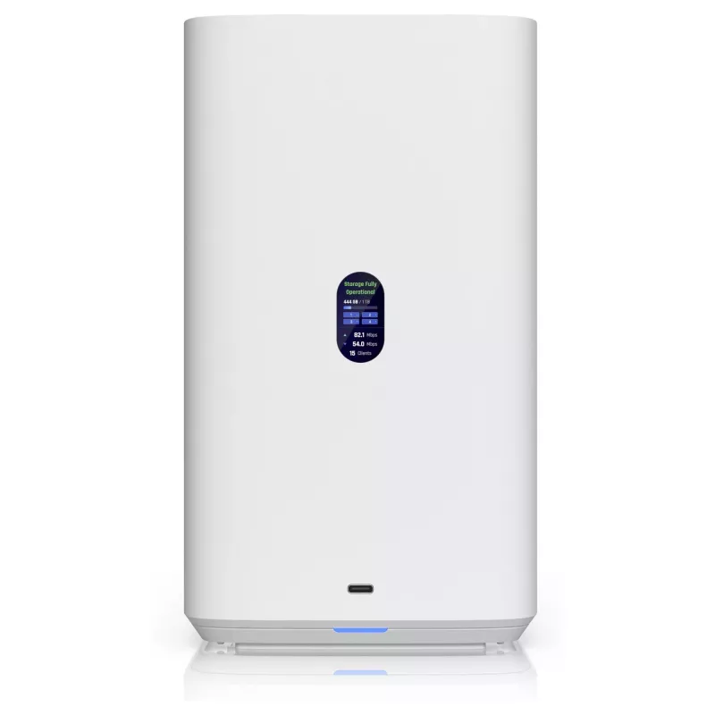 Ubiquiti UNAS-4-W Servidor NAS de 4 baias, Branco, 4GB RAM, 1x 2.5GbE, 1x expansão USB-C