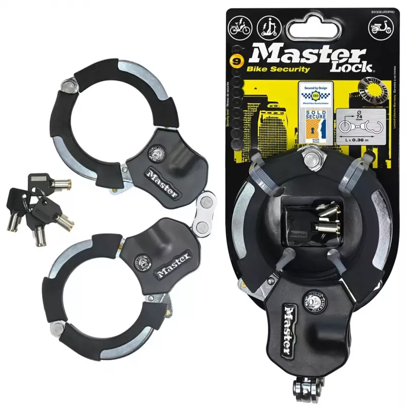 Master Lock Street Cuff Algemas com fecho - 8200EURDPRO