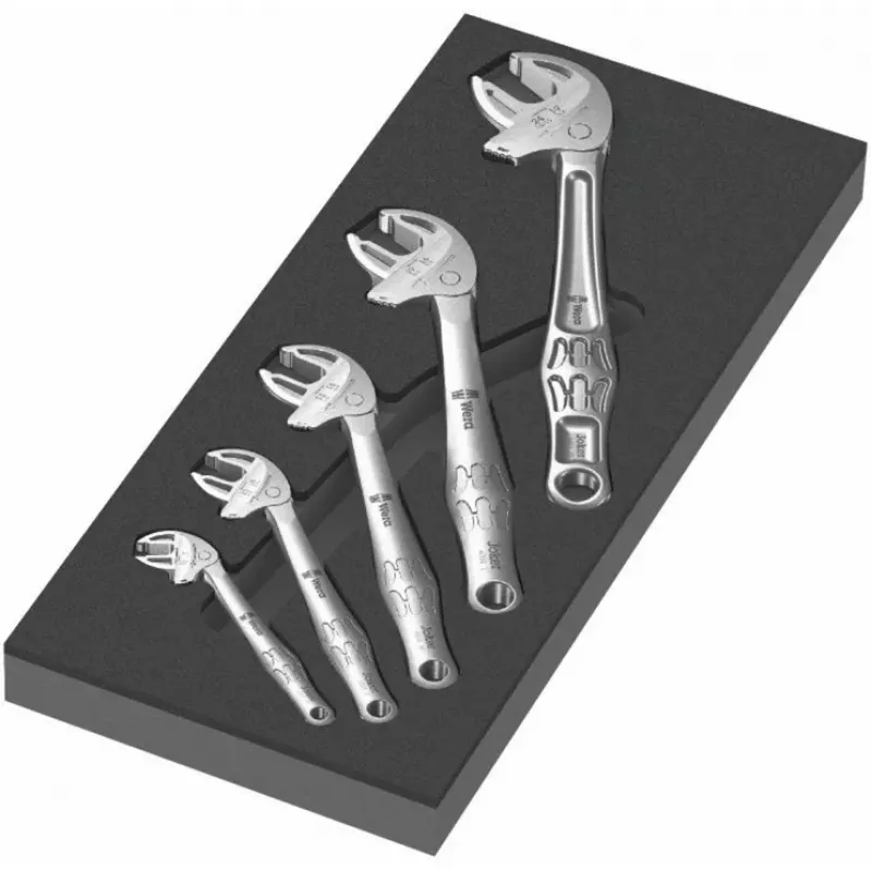 Wera Joker 05150122001 Conjunto de chaves de forqueta autoajustáveis 5 peças 7-24 mm