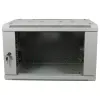 ALLNET Armário de rede de parede 19 polegadas 9U 1 peça profundidade 450mm cinzento-claro Flat Pack série SMA