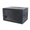 ALLNET Armário de rede de parede 19 polegadas 15U 1 peça 600mm profundidade preto Flat Pack série SMA