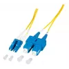 EFB Elektronik O0360.1-1.2 Cabo de patch de fibra ótica 1 m LC Duplex para SC Duplex OS2 Monomodo amarelo