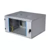 EFB Armário de parede 19 polegadas 12U, basculante, 2 peças, RAL 7035, profundidade 500 mm