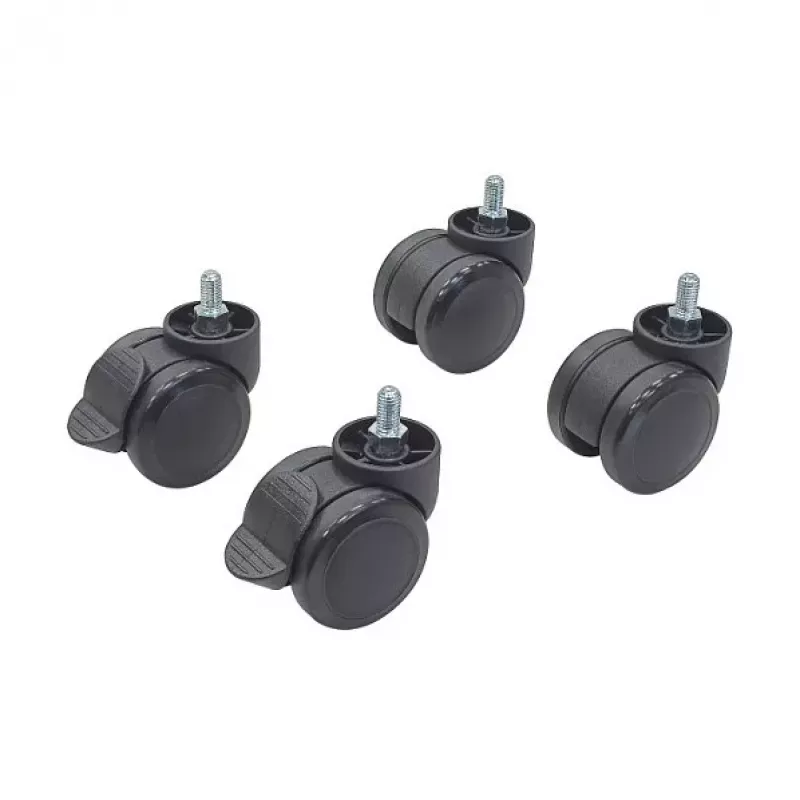 EFB Elektronik Conjunto de rodas para armários e armários de parede da série OFFICE (OFF-ROL01)