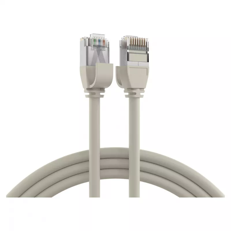 EFB Elektronik Cabo de patch RJ45 Cat.6A U/FTP TPE 4mm Ultraflex cinzento 1m