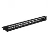 EFB Painel de distribuição 19 polegadas 1U 24 portas blindado Cat.6A preto RAL9005