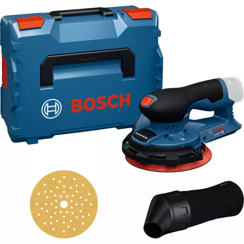 Bosch Professional GEX 12V-150-3 Lixadeira excêntrica a bateria (12V, 150 mm, motor Brushless EC, em L-BOXX)