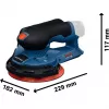 Bosch Professional GEX 12V-150-3 Lixadeira excêntrica a bateria (12V, 150 mm, motor Brushless EC, em L-BOXX)