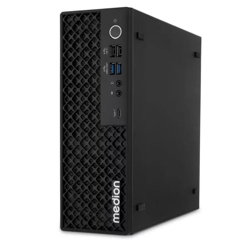MEDION Picoworx T80 III Mini PC, Intel Core Ultra 7 258V, 32 GB RAM, 1 TB SSD, Windows 11 Pro, preto
