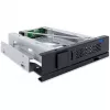 ICY DOCK TurboSwap MB171SP-1B gaveta amovível sem tabuleiro e sem ventoinha para HDD SAS/SATA de 3,5 polegadas, para baía de 5,25 polegadas