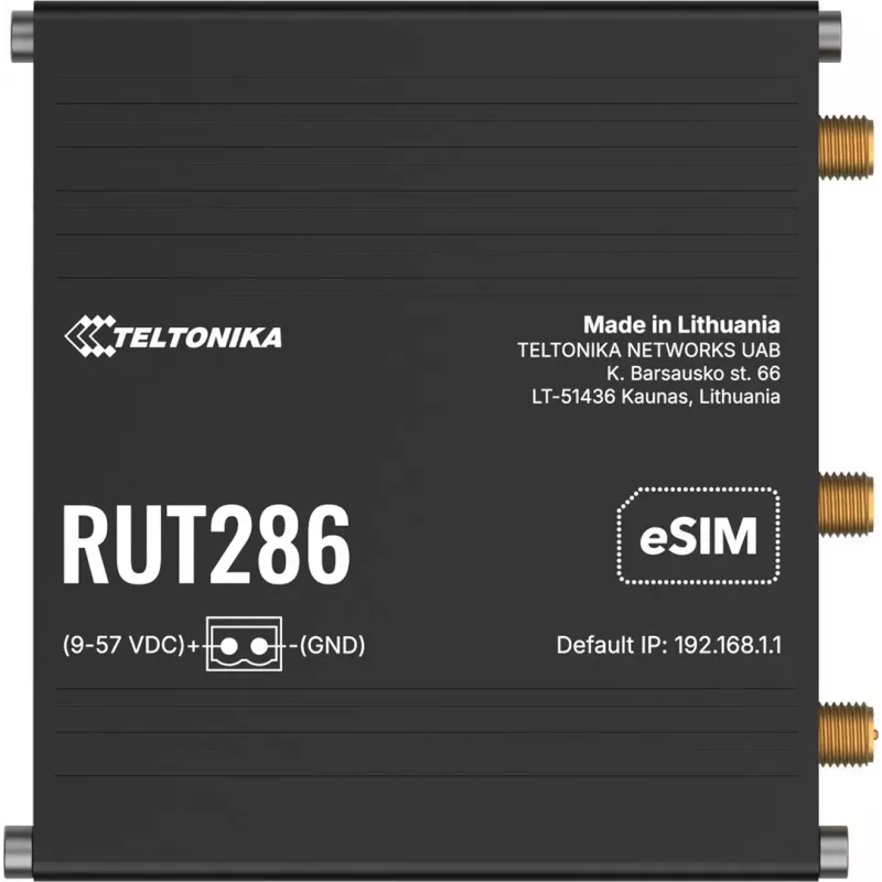 Teltonika RUT286 Router industrial 4G/LTE/3G RS232 RS485 Global POE