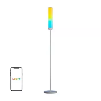 Lepro O1 AI Floor Lamp - Candeeiro de pé inteligente, 2000 lúmenes, RGB+CCT, Wi-Fi, compatível com Alexa/Google Assistant