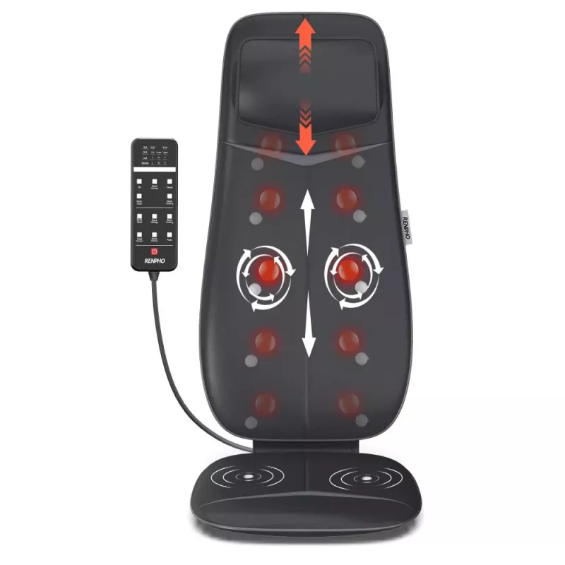 RENPHO Almofada de massagem para pescoço e costas Preto (PEU-RF-BM076-BK)