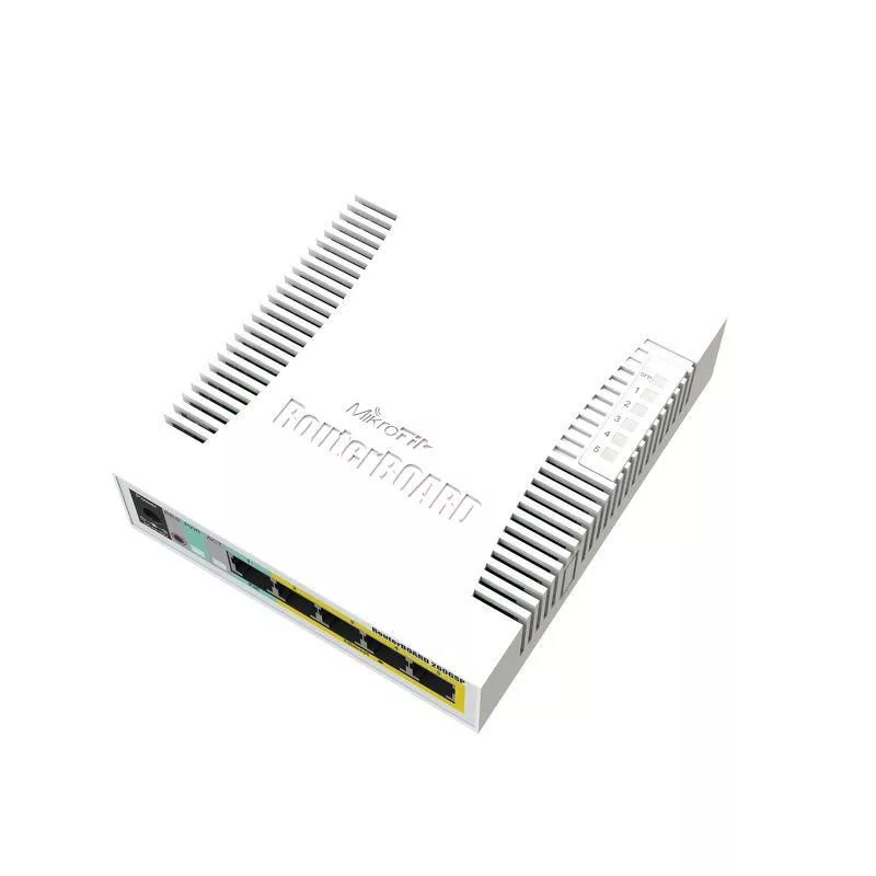 MikroTik RB260GSP Switch Gigabit PoE de 5 portas com SFP